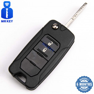 Flip Key cover with 2 Buttons for Jeep