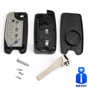 Flip Key cover with 2 Buttons for Jeep - Aftermarket