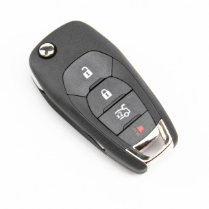 Flip Key Cover With 4 Buttons for Chevrolet