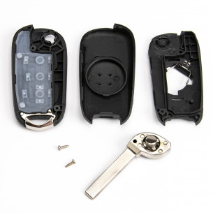 Opel Flip Key Housing With 3 Buttons