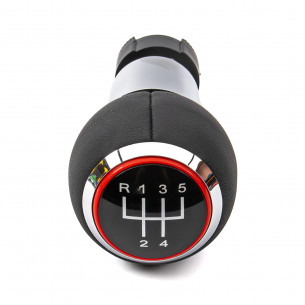 Gear Shift Stick Knob For Audi A3 8P1 S-LINE 5 Speed Red Ring