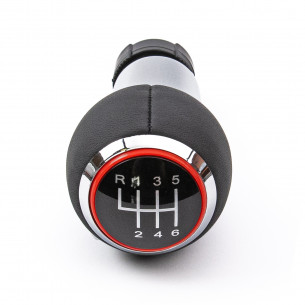 Gear Shift Stick Knob For Audi A3 8P1 S-LINE 6 Speed Red Ring