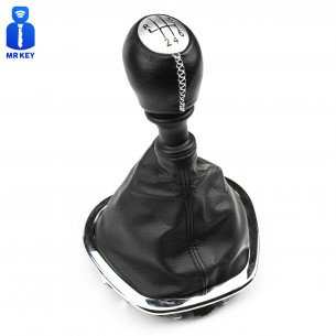 Gear Shift Stick Knob with Boot 6-Speed For Opel Fiat Renault