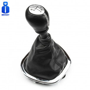 Gear Shift Stick Knob with Boot 6-Speed For Opel Fiat Renault