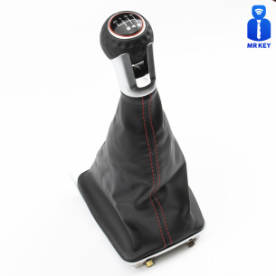 Gear Shift Stick Knob with Boot 6-Speed LHD For VW