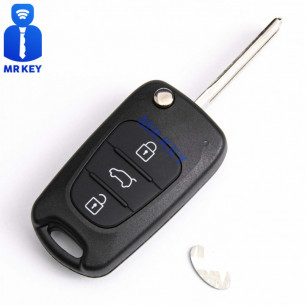 Hyundai Remote Flip Car Key 433Mhz with 3 Buttons and Electronics