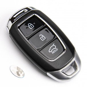 Hyundai i30 Santa Fe Kona Elantra Avante Coque de Clé avec 3 boutons