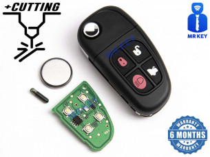 Jaguar Flip Car Key C2C35284 with Electronics