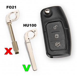 Key Blade HU100 for Ford - Aftermarket