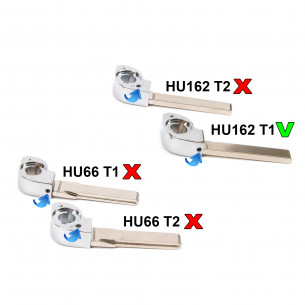 Key Blade HU162 T1 for VW - Aftermarket