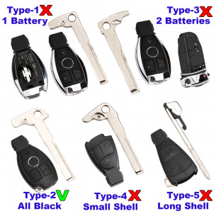 Key Blade HU64 T2 for Mercedes Keys - Aftermarket