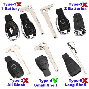 Key Blade HU64 T4 for Mercedes Keys - Aftermarket