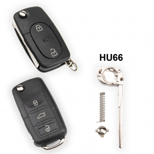 Key Blade HU66 for VW Seat Skoda Audi - Aftermarket
