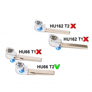 Key Blade HU66 T2 for VW - Aftermarket