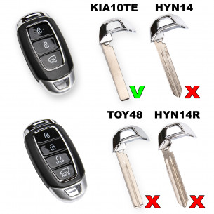 Key Blade KIA10TE for Hyundai Kia - Aftermarket