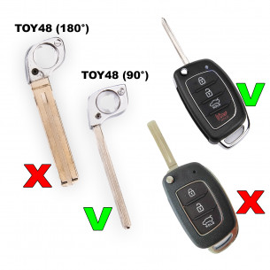 Key Blade TOY48 for Hyundai Kia - Aftermarket