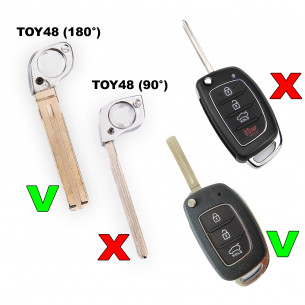 Key Blade TOY48 for Hyundai Kia - Aftermarket