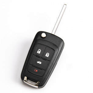 Chevrolet Flip Key Case With 4 Buttons