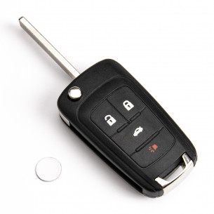 Chevrolet Flip Key Case With 4 Buttons