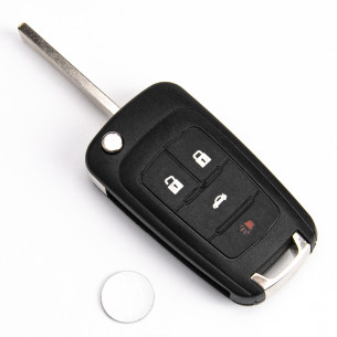 Opel Flip Key Case With 4 Buttons