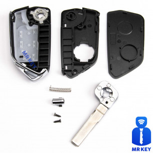 Key Conversion Kit With 3 Buttons for VW