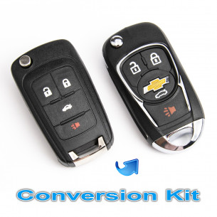 Key Conversion Kit With 4 Buttons for Chevrolet