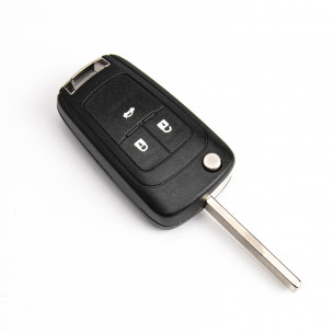 Chevrolet Flip Key Cover With 3 Buttons