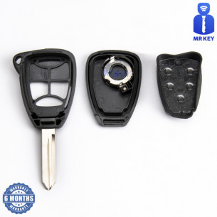 Car Key Cover With 3 Buttons for CHRYSLER DODGE JEEP