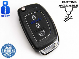 Hyundai Flip Key Cover With 3 Buttons