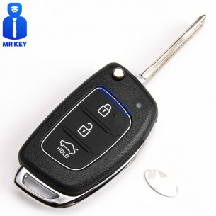 Hyundai Flip Key Cover With 3 Buttons