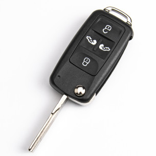 VW Flip Key Cover With 4 Buttons