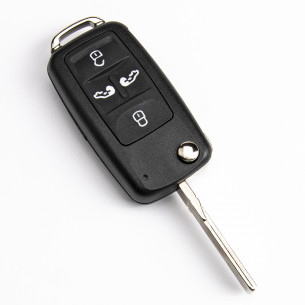 VW Flip Key Cover With 4 Buttons