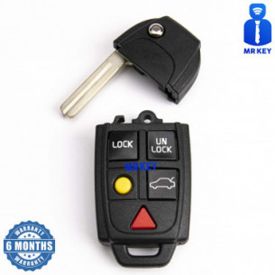 Volvo Flip Key Cover With 5 Buttons