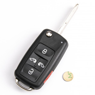 VW Flip Key Cover with 5 Buttons