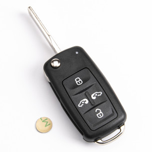 VW Flip Key Cover with 5 Buttons