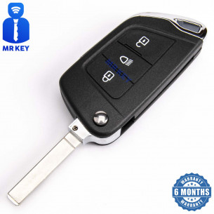 Key Cover Conversion Kit With 3 Buttons for Peugeot Citroen