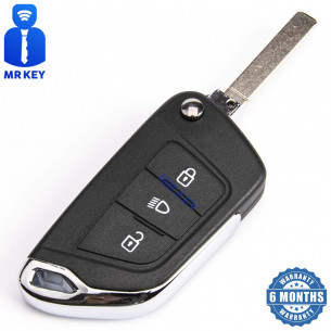 Key Cover Conversion Kit With 3 Buttons for Peugeot Citroen