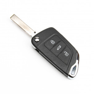 Key Cover Conversion Kit With 3 Buttons for Peugeot Citroen