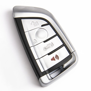 Key Cover for BMW With 4 Buttons Silver