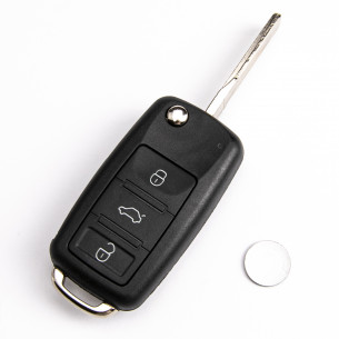 VW Key Cover With 3 Buttons