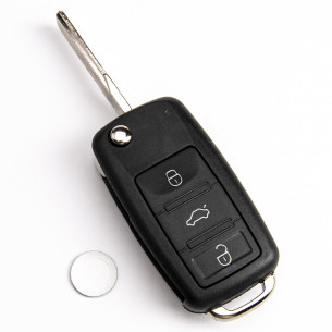 VW Key Cover With 3 Buttons