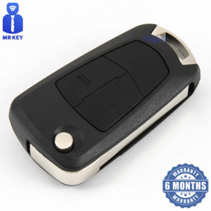 Opel Flip Key Cover With 2 Buttons