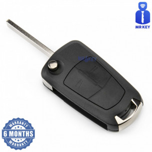 Opel Flip Key Cover With 2 Buttons