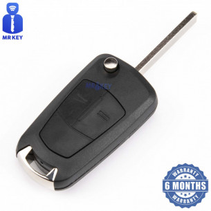 Opel Flip Key Cover With 2 Buttons