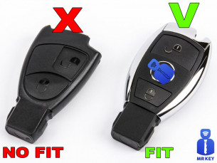 Mercedes Key Cover With 2 Buttons - Aftermarket