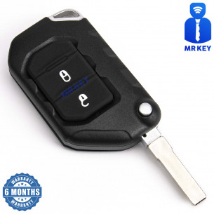 Key Cover With 2 Buttons for Jeep