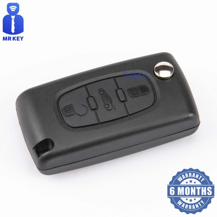 Citroen Car Key Case With 3 Buttons