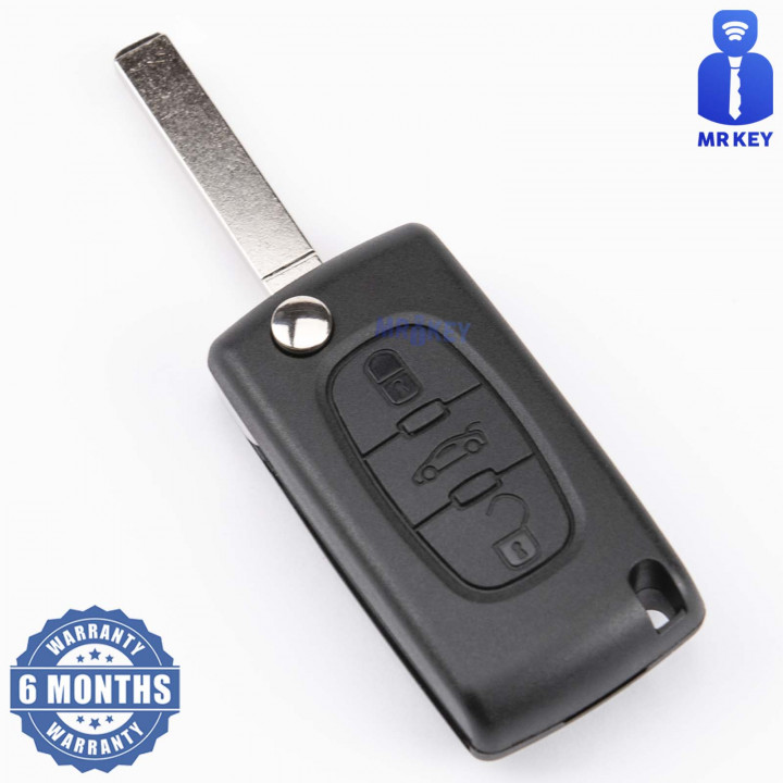 Citroen Car Key Case With 3 Buttons