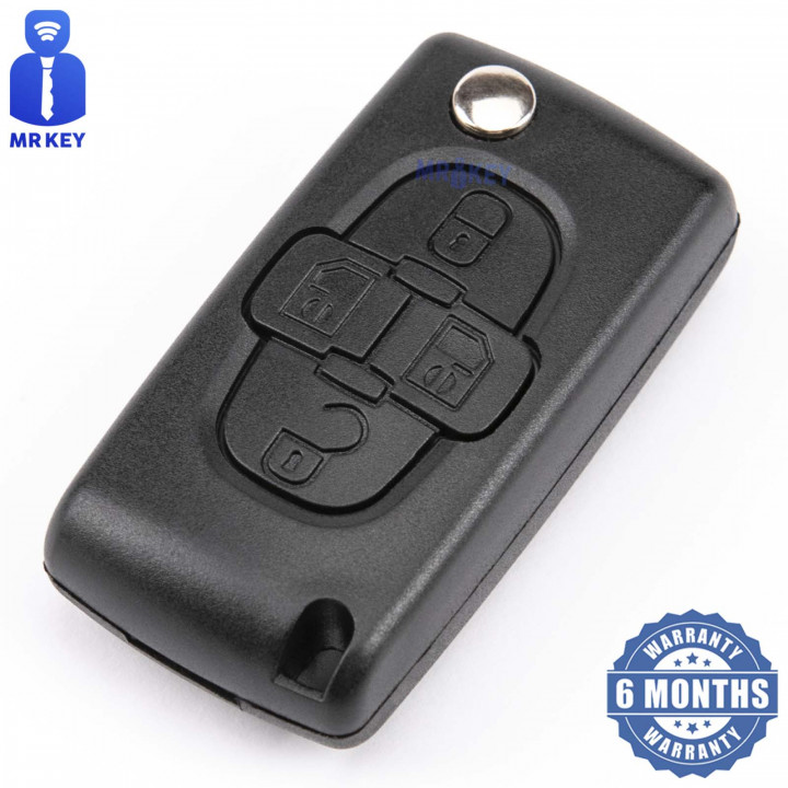 Citroen C8 Key Cover With 4 Buttons