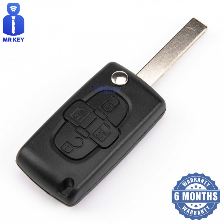 Citroen C8 Key Cover With 4 Buttons